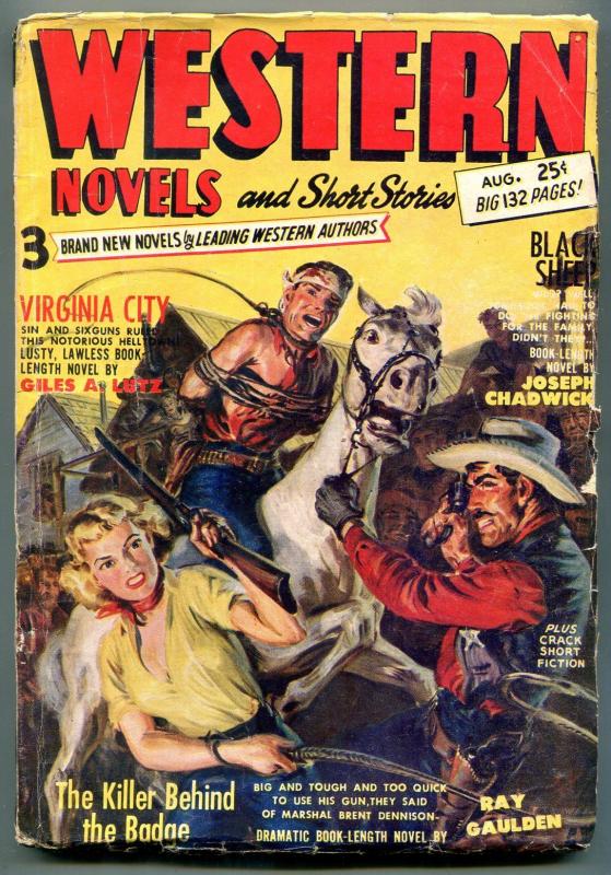 Western Novels and Short Stories Pulp August 1952- Louis L'amour