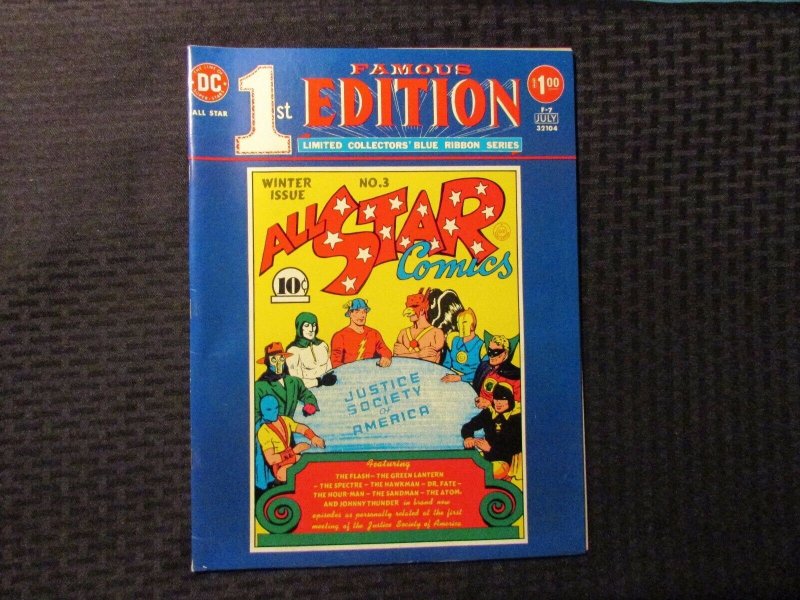 1975 DC TREASURY F-7 Famous 1st Edition ALL STAR COMICS #3 JSA FN+ 6.5