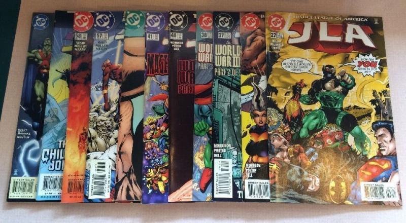 JLA 27 36-38 40-42 57-59 61 11 Book VF Lot Set Run