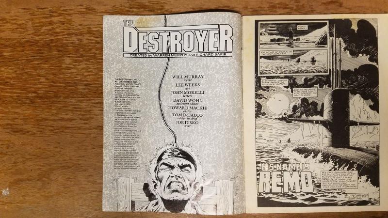 The Destroyer Adventures Of Remo And Chiun # 1 Marvel Magazine Comics BW1