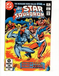 All-Star Squadron #9 (VF-/VF) 'RING OF FIRE...RING OF FEAR! Bronze DC