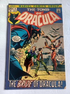 Tomb of Dracula #4 - vampire - horror - 1972 - FN