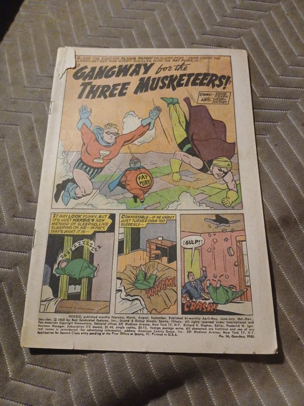 Herbie Comics 9 & 14 Coverless Acg Silver Age Superhero Lot Run Set Collection