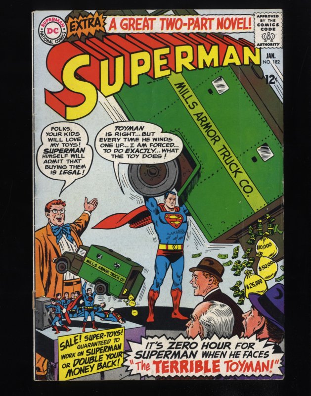 Superman #182 VG 4.0