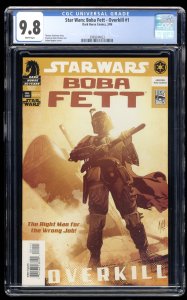 Star Wars: Boba Fett - Overkill #1 CGC NM/M 9.8 Mandalorian Adam Hughes Cover!