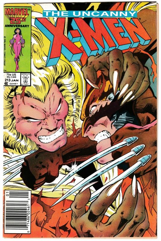 Uncanny X-Men #213 (Marvel, 1987) GD/VG