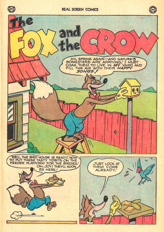 REAL SCREEN COMICS #32 (1950) 6.0 FN  Fox & Crow, Flippity & Flop,Tito & Burrito