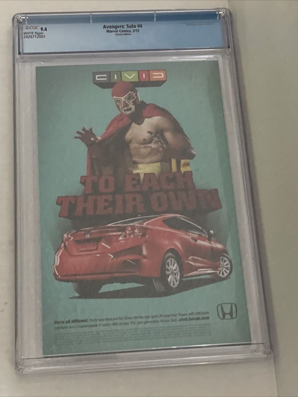 Avengers Solo 1:15 Movie Variant - CGC 9.4