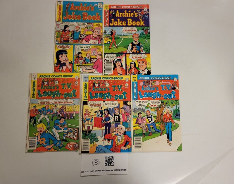 5 Archie Comics #223 279 Joke Book + #72 78 84 TV Laugh-Out 31 TJ28