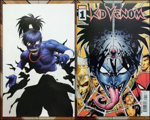 KID VENOM #1 NM (Marvel 2024) by TAIGAMI 1st MINIMOTO JTC Neg Space Var Set of 2