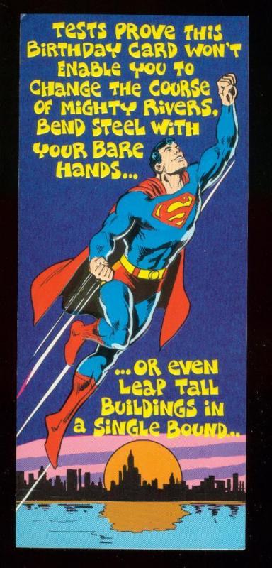 NEAL ADAMS SUPERMAN  BIRTHDAY CARD #11 1978 NM