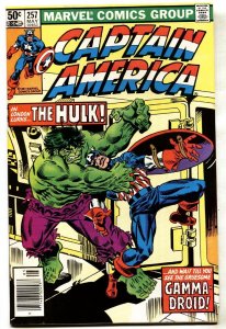 Captain America #257-- comic book --1980-- Hulk issue--Marvel