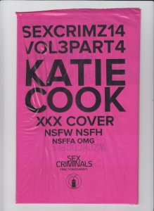 Sex Criminals #14 - Katie Cook XXX Variant Sealed in Polybag (9.0/9.2) 2016