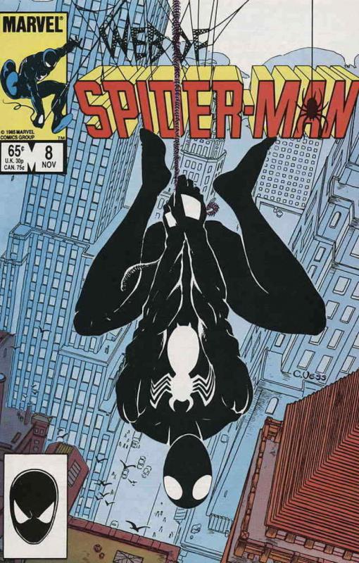 WEB of SPIDER-MAN #8, VF/NM, Black suit, 1985, more Marvel in store