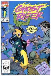 GHOST RIDER #2, NM+, Johnny Blaze, Mark Texeira, Movie, Villain Blackout, 1990
