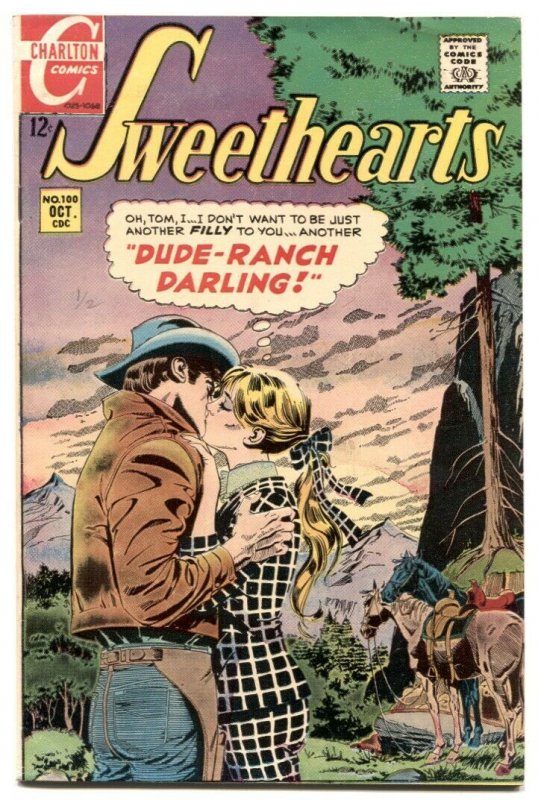 Sweethearts #100 1968- DUDE RANCH DARLING- Charlton Romance VF