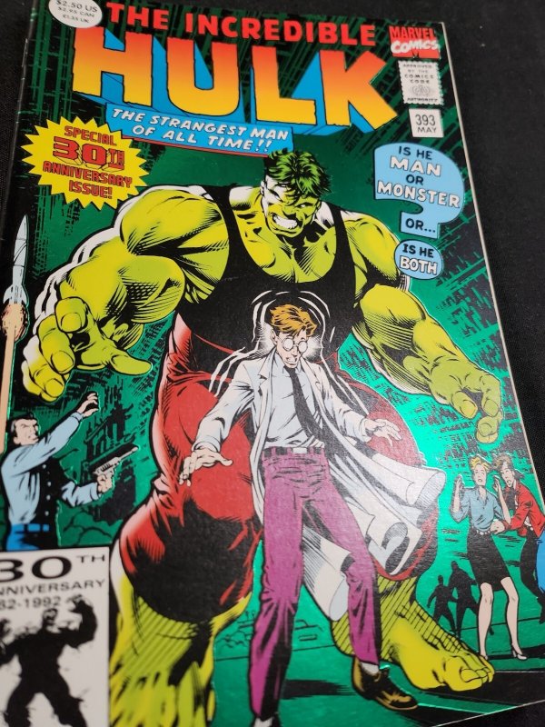 Incredible Hulk #393 - 10PC DEALER SPECIAL / Origin Retold (9.2ob) 1992