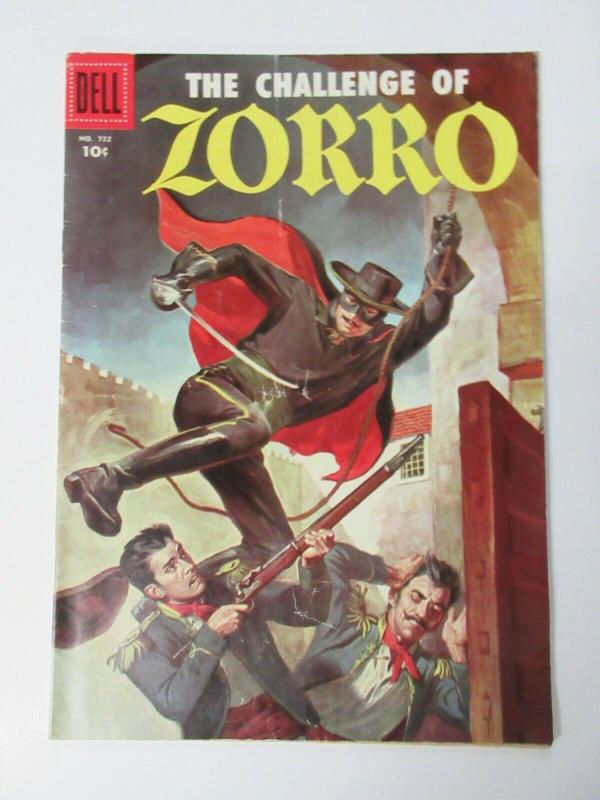 THE CHALLENGE OF ZORRO #FC732 (Dell,10/1956) VERY GOOD (VG)