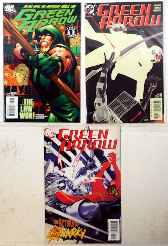 Green Arrow Lot of 3 #60, 49, 51 (2006) DC Comics 1st Print Comic Books