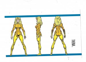 Official Handbook of the Marvel Universe Sheet- Thena