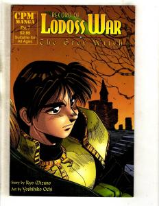 11 Record Lodoss War Comic Books CPM Manga #1 2 3 4 5 6 7 8 9 10 11 Gr Witch CJ7