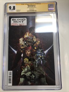 Blood Hunt (2024)  # 1 (9.8 CGC SS) Signed Jed Mackay * Marvel Comics * Larraz