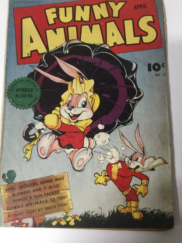 Funny Animals 17 Gd/Vg Good/Very Good Water Damage Fawcett