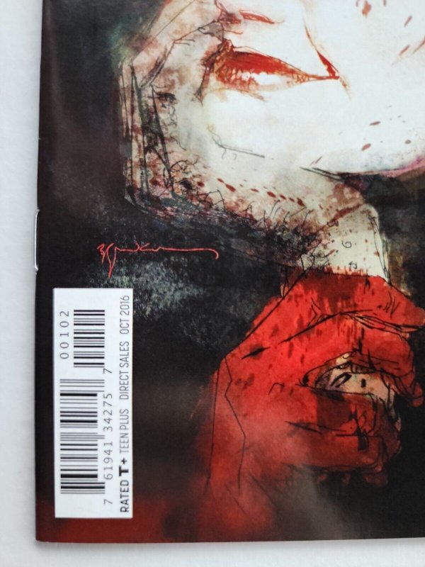 HARLEY QUINN VOL 3 ISSUE #1 BILL SIENKIEWICZ VARIANT COVER B ~ DIE LAUGHING