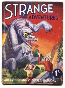 Strange Adventures #1 1946-Rare British Horror Pulp Magazine