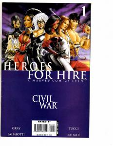 Lot Of 4 Heroes For Hire Marvel Comic Books # 1 2 3 4 Civil War  RC16