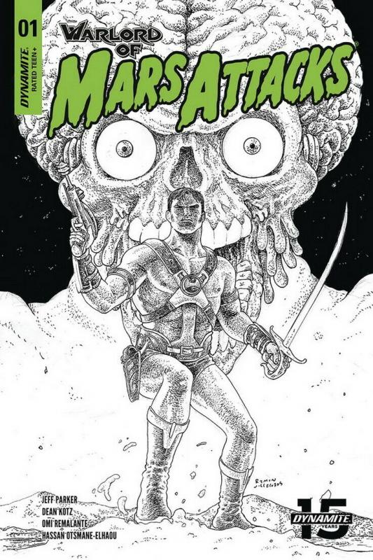 WARLORD OF MARS ATTACKS (2019 DYNAMITE) #1 VARIANT 1:40 VILLALOBOS PRESALE-06/19