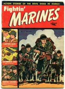 Fightin' Marines #4 1952-St John-Matt Baker-Canteen Kate- G