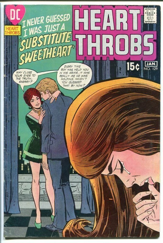 HEART THROBS #129-1971 DC-ROMANCE-CLASSIC VG/FN