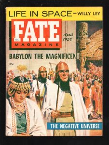 Fate 4/1958-Clark-Life In Space by Willy Lee-Babylon the Magnificent cover & sto