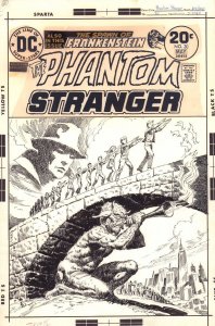 The Phantom Stranger #30 Cover - Bridge Troll 1974 Signed art by Luis Dominguez