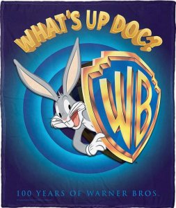 What's Up Doc Bugs Bunny Warner Bros. 100 Years of Warner Bros. Blanket