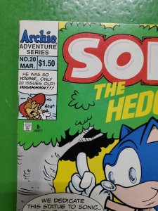 SONIC The HEDGEHOG #20 PRINCESS SALLY March 1995 ARCHIE Comics FN 