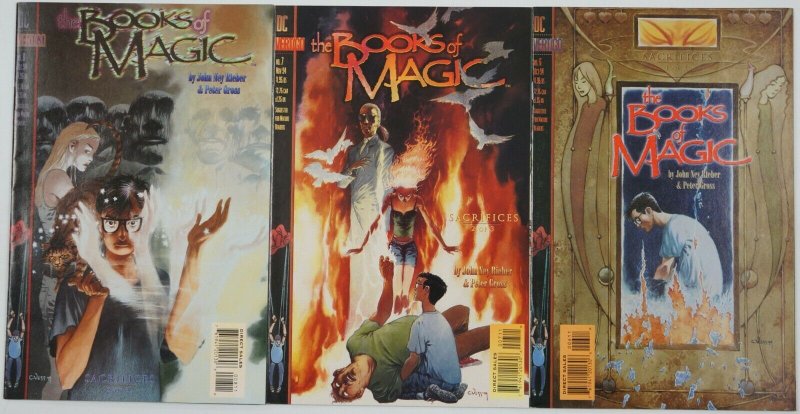 Books of Magic: Sacrifices #1-3 VF/NM complete story - timothy hunter 6 7 8