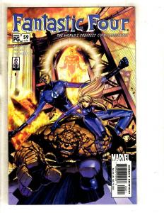 Lot Of 10 Fantastic Four Marvel Comic Books # 9 17 52 53 55 57 58 59 60 62  J327