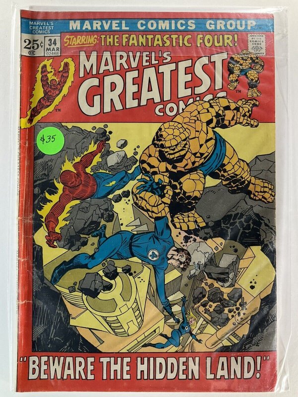 Marvel’s Greatest Comics 34 GD/VG Good/Very Good 3.0 Marvel Comics 