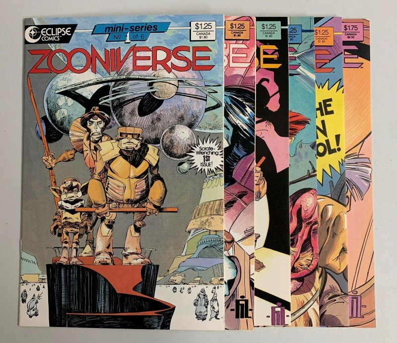 Zooniverse #1-6 (Eclipse Comics 1986) 1 2 3 4 5 6 Fil Barlow (8.5+) 