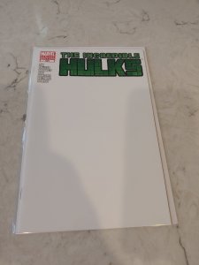 THE INCREDIBLE HULK #1 Blank Sketch Variant NM Marvel Comics 1st Print