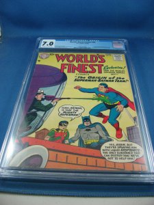 WORLDS FINEST 94 CGC 7.0 ORIGIN BATMAN SUPERMAN TEAM GREEN ARROW 1958