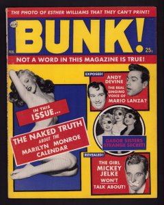 BUNK! Magazine #1 FEB 1956 (6/6.5) VHTF Vintage Humor Magazine