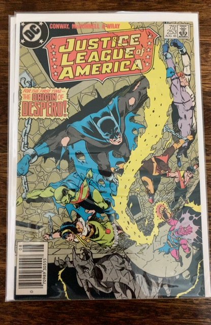 Justice League of America #253 Newsstand Edition (1986)