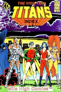 TEEN TITANS INDEX (1985 Series) #3 Good Comics Book