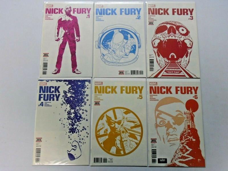 Nick Fury set #1 to #6 8.5 VF+ 6 different books (2017)