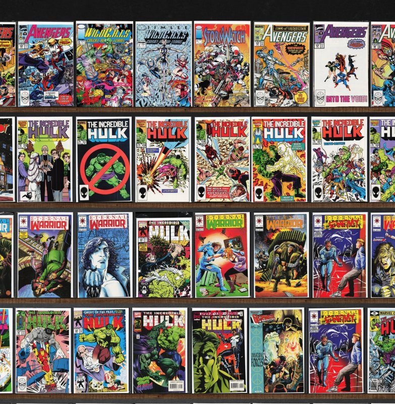 Huge Lot 150+ Comics with The Incredible Hulk, Eternal Warrior & More!