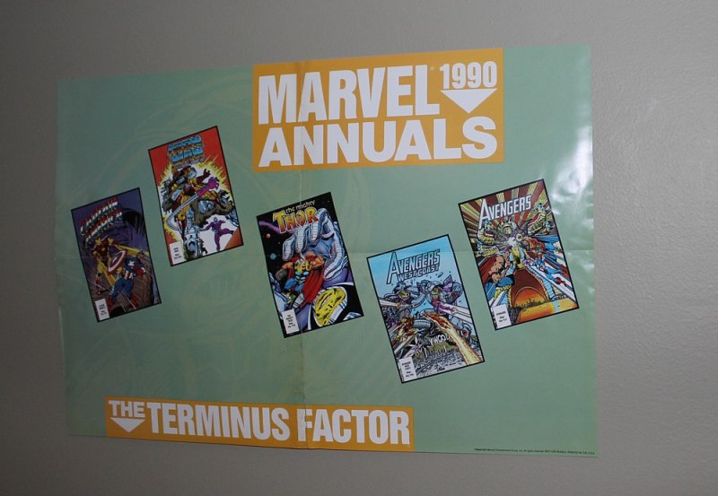 Marvel  Annuals Promo Poster / Avengers / 1990