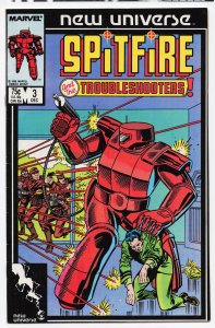 Spitfire and the Troubleshooters #4 Direct Edition (1986) Spitfire